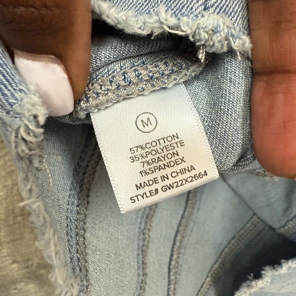 Fashion Nova Blue Denim Crop Top - Picture 4 of 4